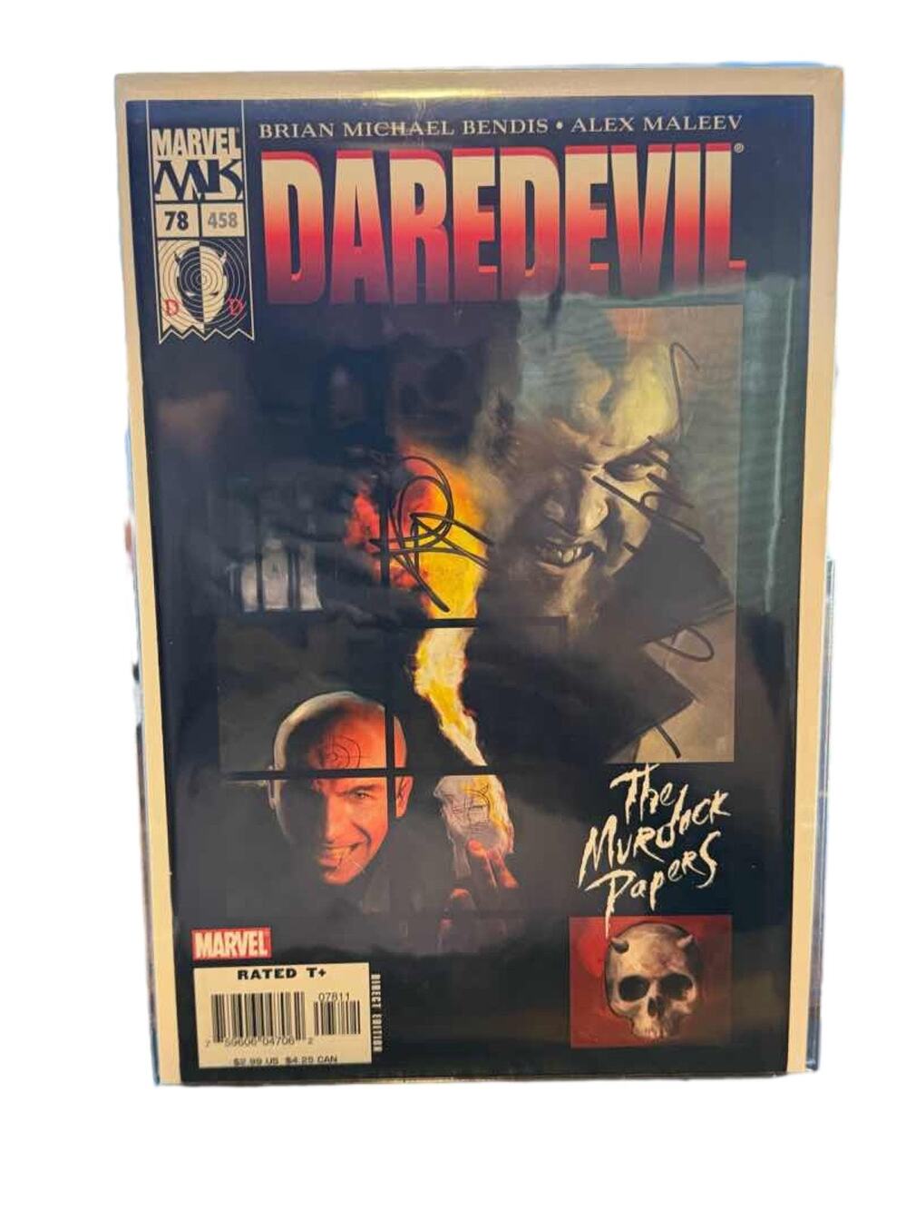Daredevil #78 Marvel Knights (2005) Brian Michael Bendis Alex Maleev Signed